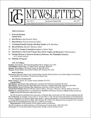 ITG Newsletter May 1977 complete