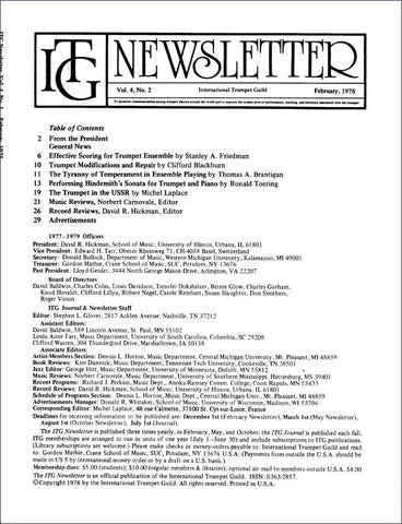 ITG Newsletter February 1978 complete