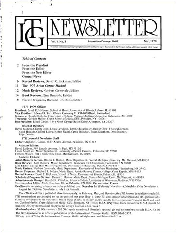 ITG Newsletter May 1978 complete