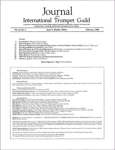 — ITG Journal —  February 1986 complete