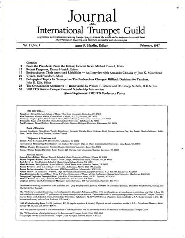 — ITG Journal —  February 1987 complete