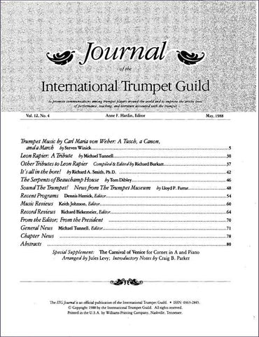 — ITG Journal —  May 1988 complete