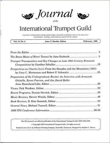 — ITG Journal —  February 1989 complete