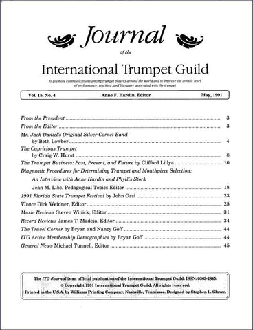 — ITG Journal —  May 1991 complete