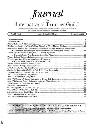 1992 September Complete ITG Journal