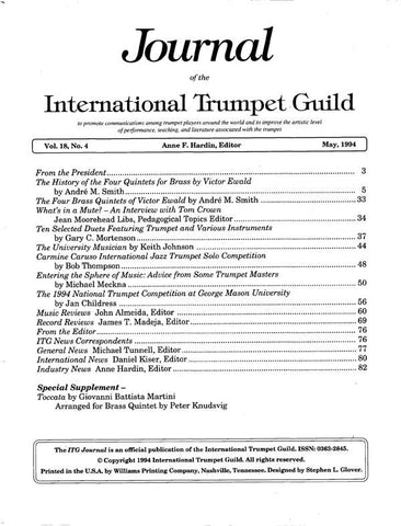 — ITG Journal —  May 1994 complete