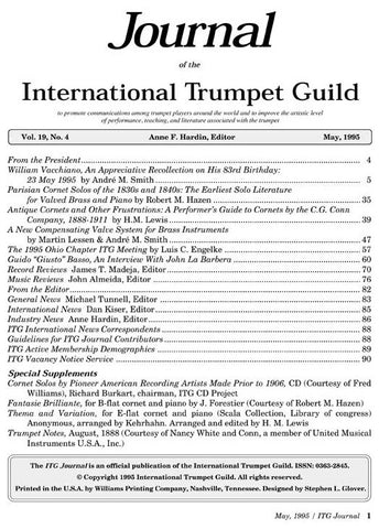 — ITG Journal —  May 1995 complete