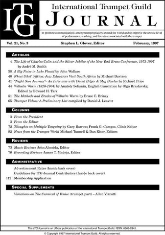 — ITG Journal —  February 1997 complete