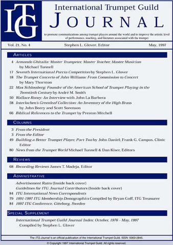 — ITG Journal —  May 1997 complete