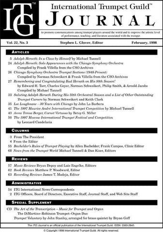 — ITG Journal —  February 1998 complete