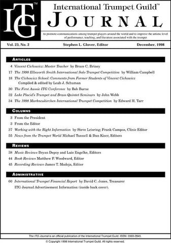 — ITG Journal —  December 1998 complete