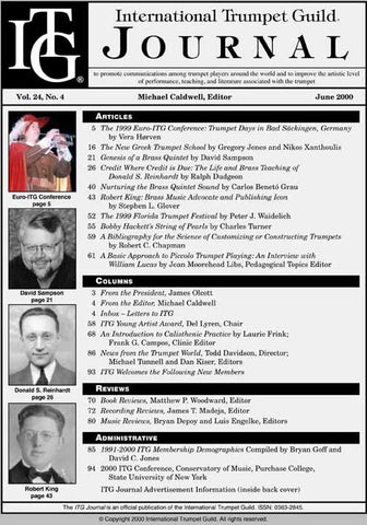 — ITG Journal —  June 2000 complete