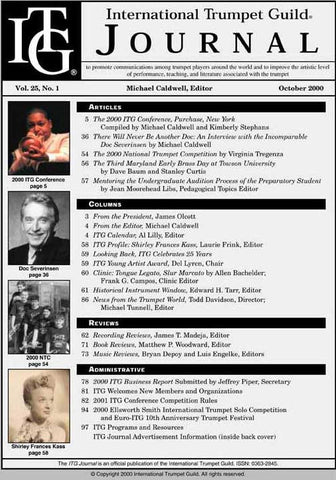 — ITG Journal —  October 2000 complete