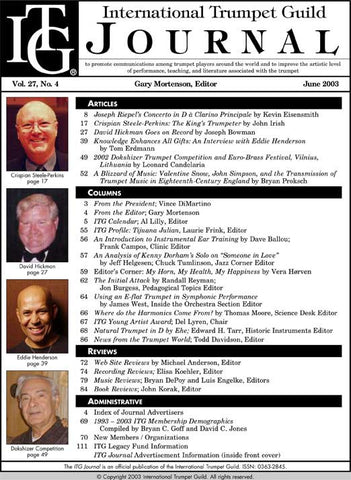 — ITG Journal —  June 2003 complete