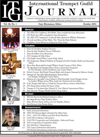 — ITG Journal —  October 2003 complete