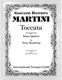 Martini, Giovanni Battista: Toccata (arr. for brass quintet)